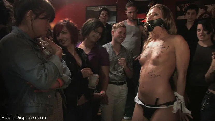 Kink 'All Girl Public Disgrace: Ariel X humiliated and used in a queer bar' starring Ariel X (Photo 2)