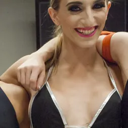 Bella Rossi in 'Kink' Blond Bombshells take on Team Tittie, winners move on to wrestle 2 TS babes (Thumbnail 15)
