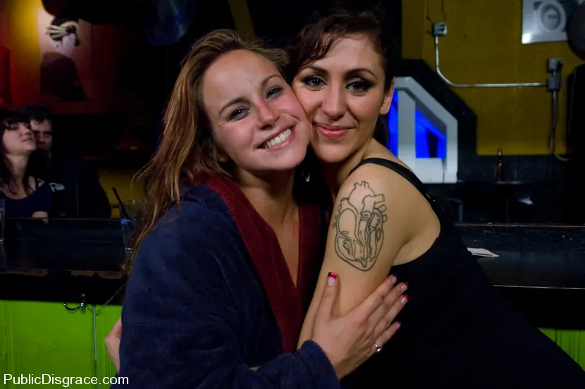 Kink 'Busty brunette fucked in front of a bar full of people!!!!' starring Bella Rossi (Photo 12)