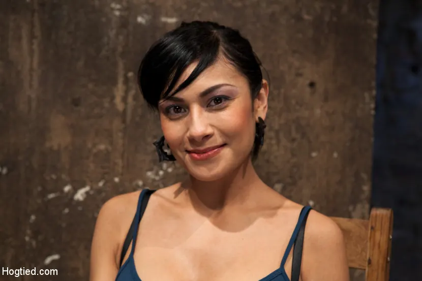 Kink '35yr old, super hot cougar, is bound in a reverse prayer, nipple tortured, face fucked, made to cum!' starring Beretta James (Photo 1)