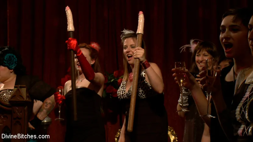 Kink '40 women gangbang slaveboy for Bobbi Starr's birthday LIVE and PUBLIC!' starring Bobbi Starr (Photo 7)