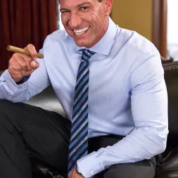 Penny Barber in 'Kink' Horny Maid distracts Stock Traders, gets them to invest in her holes!! (Thumbnail 1)