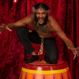 Britney Amber in 'Kink' gets jam packed by horny filthy circus performers! (Thumbnail 1)