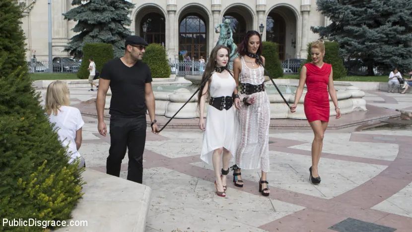 Kink '¡Fresh Meat Angel Rush y Lyen Parker humillados y follados en público!' protagonizando Cherry Kiss (foto 1)