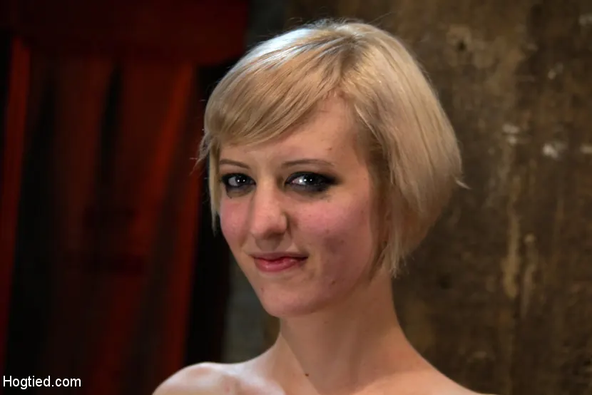 Kink 'Blond with killer natural body, is suspended, suffers intense foot caning Made to cum over and over' starring Cherry Torn (Photo 6)