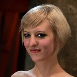 Cherry Torn in 'Kink' Blond with killer natural body, is suspended, suffers intense foot caning Made to cum over and over (Thumbnail 6)