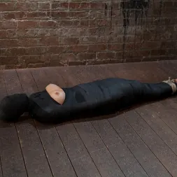 Chloe Camilla in 'Kink' Cute little blond girl is mummified, vibrator stuck on her clit. Hung upside down to cum and cum. (Thumbnail 1)