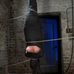 Chloe Camilla in 'Kink' Cute little blond girl is mummified, vibrator stuck on her clit. Hung upside down to cum and cum. (Thumbnail 8)