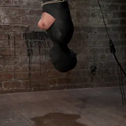 Chloe Camilla in 'Kink' Cute little blond girl is mummified, vibrator stuck on her clit. Hung upside down to cum and cum. (Thumbnail 14)