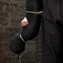 Chloe Camilla in 'Kink' Cute little blond girl is mummified, vibrator stuck on her clit. Hung upside down to cum and cum. (Thumbnail 15)