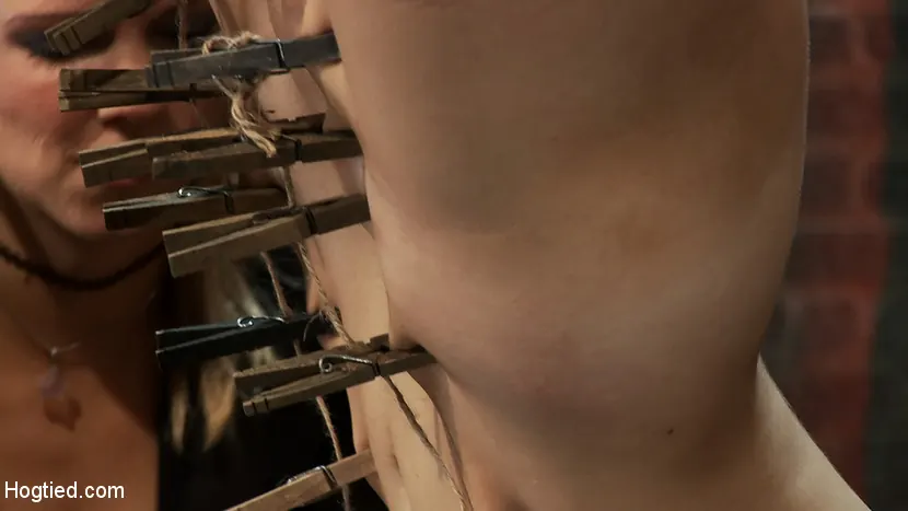 Chloe Camilla in 'Super cute blond is tormented, cloths pins on her body are ripped off, made to cum over and over!!' from 'Kink' (Photo 16) Kink 'Super cute blond is tormented, cloths pins on her body are ripped off, made to cum over and over!!' starring Chloe Camilla (Photo 16)