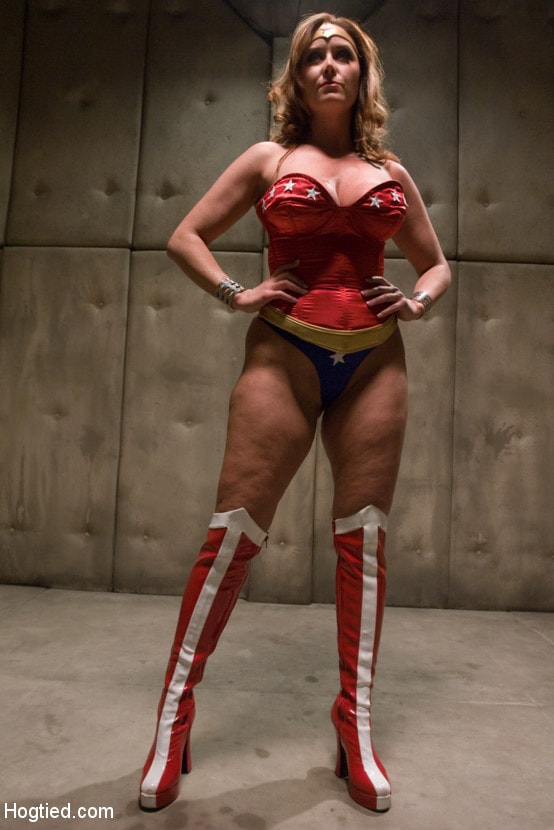 Kink 'OPERATION AMERICANA A hogtied Super Hero Feature. America's greatest hero, cumming like a whore' starring Christina Carter (Photo 14)