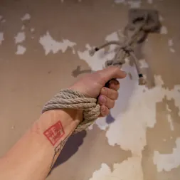 Dylan Ryan en Rubia alta y caliente de puntillas colgando de una cuerda en la entrepierna, obligada a chorrear. (foto 15) Dylan Ryan en 'Kink' Rubia alta y caliente de puntillas colgando de una cuerda en la entrepierna, obligada a chorrear. (Miniatura 15)