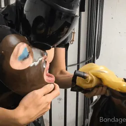 Elise Graves in 'Kink' Locked in a Cage and Inflated (Thumbnail 15)