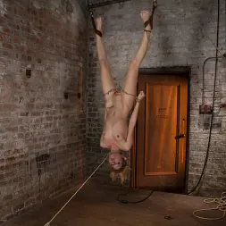 Emma Haize in 'Kink' March's Live Show 33: Zippered, severely flogged, 2 huge bowling balls hung off her pussy. Sexy! (Thumbnail 11)