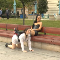 Fetish Liza in 'Kink' Disgusting Piss Guzzling Slut Paraded Through Budapest (Thumbnail 5)