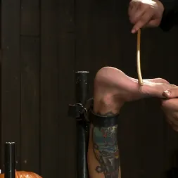 Gia DiMarco en 'Kink' Milf obligada a eyacular una y otra vez. Follada, azotada, tortura de pezones, tortura de pies y corrida en la cara, día divertido (Miniatura 3)