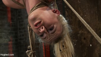 Haley Cummings in '19yr old blond with huge F size breasts is made to cum over and over. Suffers horrific bondage!'