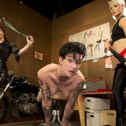 Helena Locke in 'Kink' Lazy Mechanic Nikki Hearts Gets Tag-Teamed by Boss and Client (Thumbnail 21)