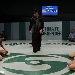 Hollie Stevens in 'Kink' Can the Undefeated Dragons come back and win the trophy. Will Dragon be forced to cum on the mat (Thumbnail 2)