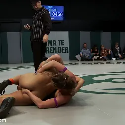 Hollie Stevens in 'Kink' RD2: Girls helpless in wrestling holds, getting double teamed. Finger fucked and beaten on the mat. (Thumbnail 16)