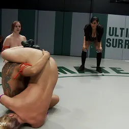 Hollie Stevens in 'Kink' RD2: Girls helpless in wrestling holds, getting double teamed. Finger fucked and beaten on the mat. (Thumbnail 20)