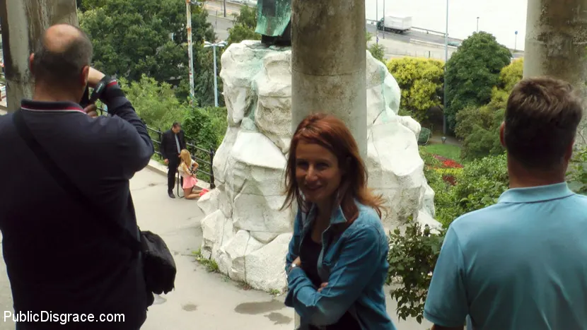 Kink 'Busty Blonde Isabella Clark Public Double Penetration - Part 1' starring Isabella Clark (Photo 6)