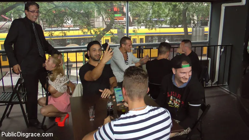 Kink 'Busty Blonde Isabella Clark Public Double Penetration - Part 1' starring Isabella Clark (Photo 9)