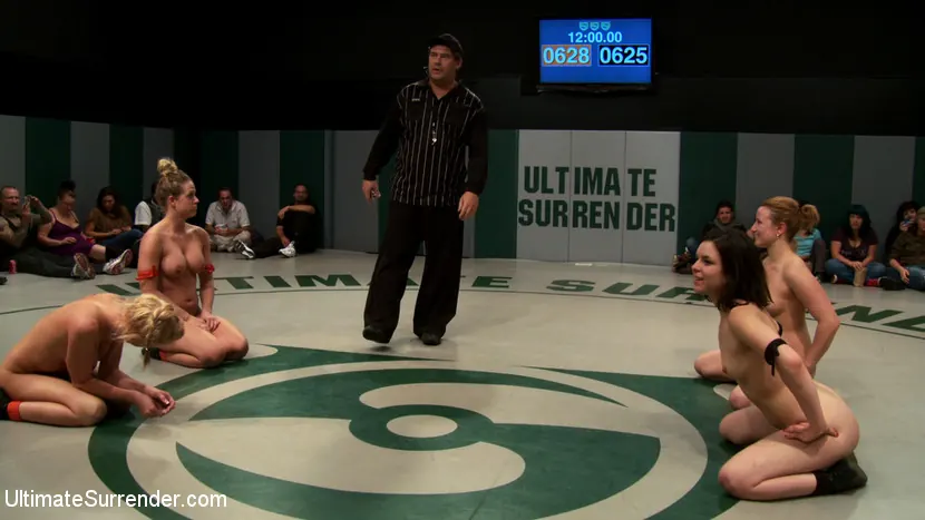 Kink '3pts separate these 4 girls in the final wrestling RD Who is going to open the can of whip ass' starring Isis Love (Photo 2)