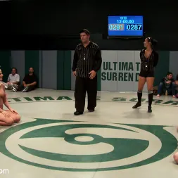 Isis Love in 'Kink' Brutal Tag Team Action, submission holds and nasty 2 on 1 action Only 3pts separate these 2 teams (Thumbnail 2)