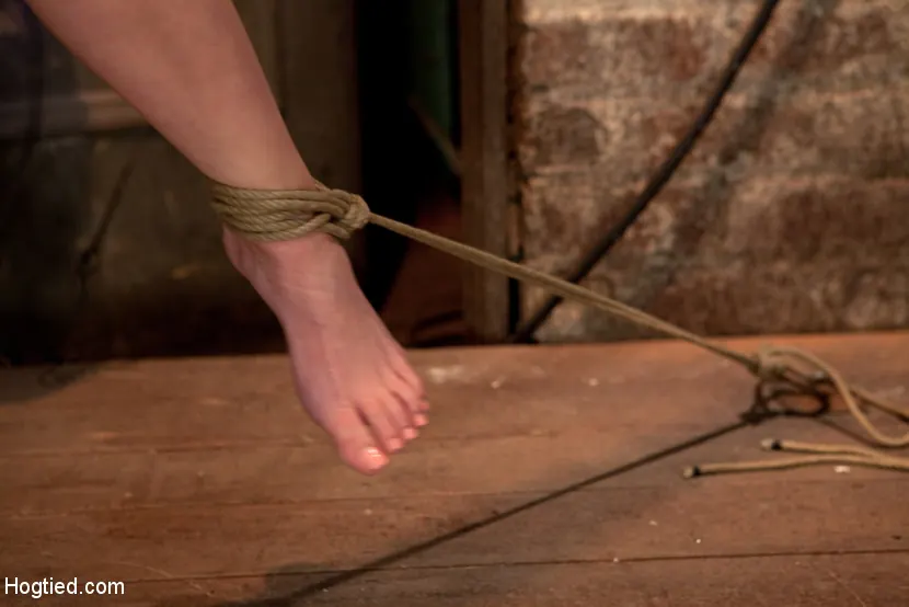 Kink 'Elise está atada en el Flying Rubens una brutal suspensión de categoría 5 ¡Azotada y obligada a correrse, duro!' protagonizando Isis Love (foto 17)