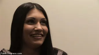 Jade Indica in 'Beautiful brunnette, Jade Indica, is bound and fucked in a crowded bar'
