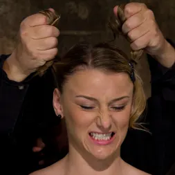Jessie Cox in 'Kink' Pig tails and Thigh Highs and Cotton Panties and Ball gag and Brutal Crotch Rope equals Awesome (Thumbnail 9)