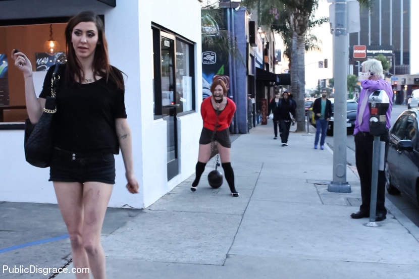 Kink 'Girl Next Store Shocked and Bound in Public, Ass Fucked, Humiliated' starring Jodi Taylor (Photo 1)