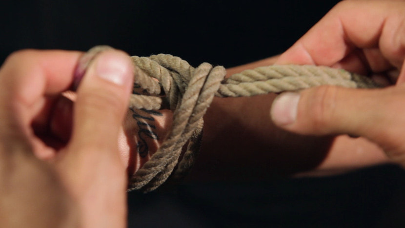 True Blue in 'Kink' Shibari 101 - Basic Column Ties (Thumbnail 18)