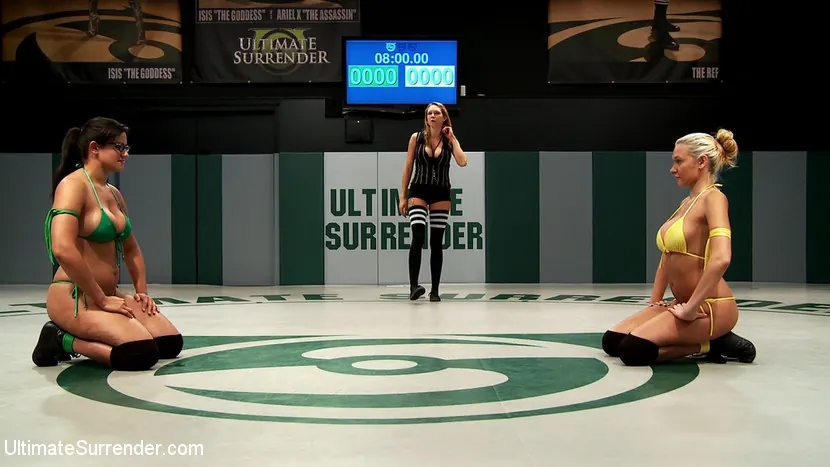 Kink 'BIG TITS on the mat!! Pinned, Helpless, Fingered, and Strap-on Fucked!' starring Katie Summers (Photo 10)