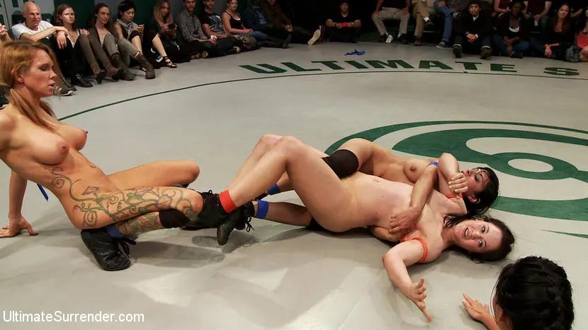 Kink 'June Tag Team Match Up Part 1: Four Fierce and Sexy Wrestlers! Brutal Submission holds! Face Sitting' starring Kaylee Hilton (Photo 16)