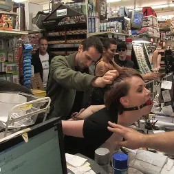 Lilla Katt in 'Kink' Hot redhead gets publicly fucked and fondled in a hardware store (Thumbnail 3)