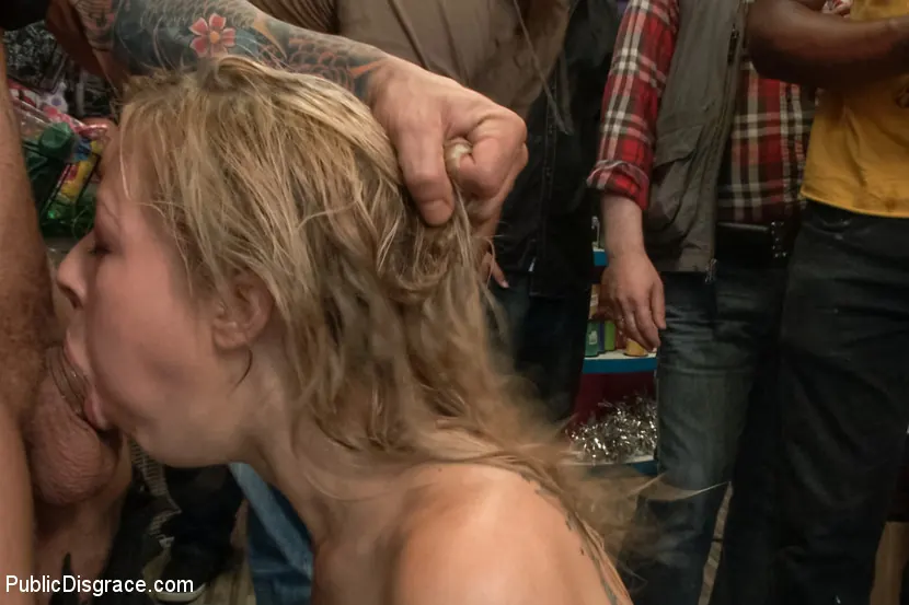 Kink 'Blonde Babe is Bound and Ass Fucked in Public' starring Lorelei Lee (Photo 15)