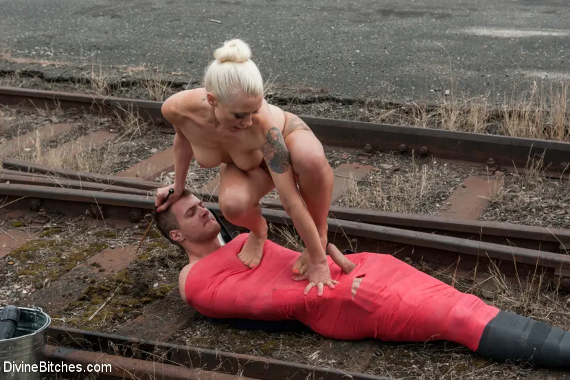 Kink 'Eastern European Expeditions 2: Teased and Denied Euro Slave Cock' starring Lorelei Lee (Photo 9)