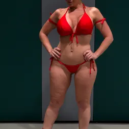 Mahina Zaltana に 'Kink' 第12対第7：2つの大きいtittedのレスラーは消滅を避けるために戦います敗者はRD4の罰として犯されました (サムネイル 8)