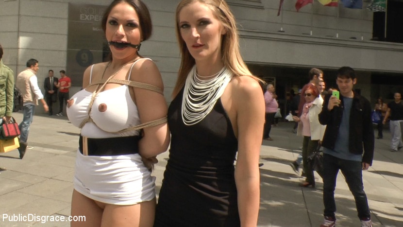 Kink 'Big Tit Spanish Supermodel Bound and Dragged Through Madrid City Center' starring Mona Wales (Photo 24)