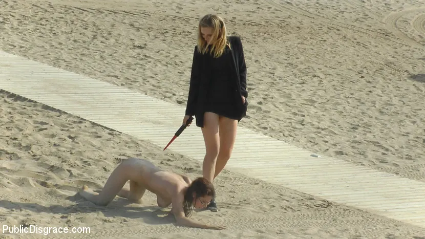 Kink 'Busty Brunette Extremely Afraid of Electricity Gets Shocked Outdoors' starring Mona Wales (Photo 13)