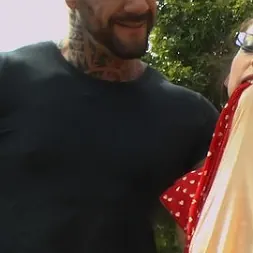 Mona Wales in 'Kink' Busty Brunette Extremely Afraid of Electricity Gets Shocked Outdoors (Thumbnail 26)