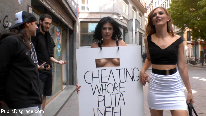 Kink 'Cheating Wife's Big Hot Ass Shamed Fully Naked In Public Display' starring Mona Wales (Photo 20)