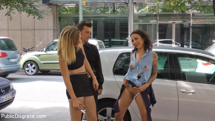 Kink 'Porno Virginty taken with a Public Double Penetration' starring Mona Wales (Photo 1)