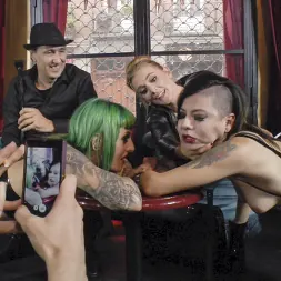 Mona Wales in 'Kink' Two Slutty Whores Disgraced in Spanish Extreme Public Orgy! (Thumbnail 15)