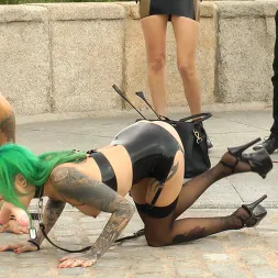 Mona Wales in 'Kink' Two Slutty Whores Disgraced in Spanish Extreme Public Orgy! (Thumbnail 26)