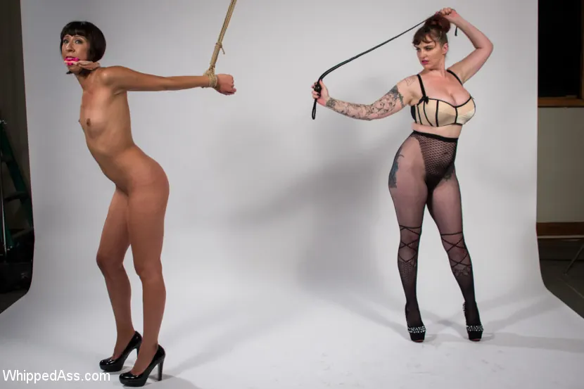 Kink 'Mz。ベルリンのクランプ、鞭、二重スタッズNewbie Vivi Marie' 主演 Mz Berlin (写真 11)