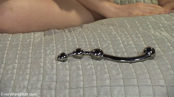 Nicotine in 'Anal Antics... Nicotine First time self ass fuck!'